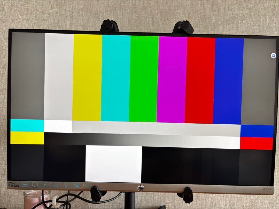 HP 27f 4k ディスプレイ モニターアーム付