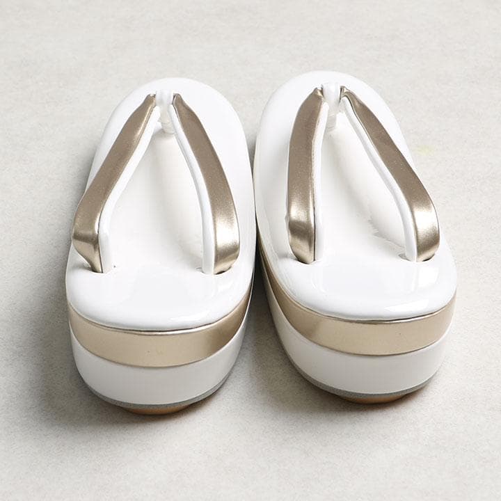 「さや❤︎」専用【新品】草履バッグセット　エナメル (ゴールド)　03592