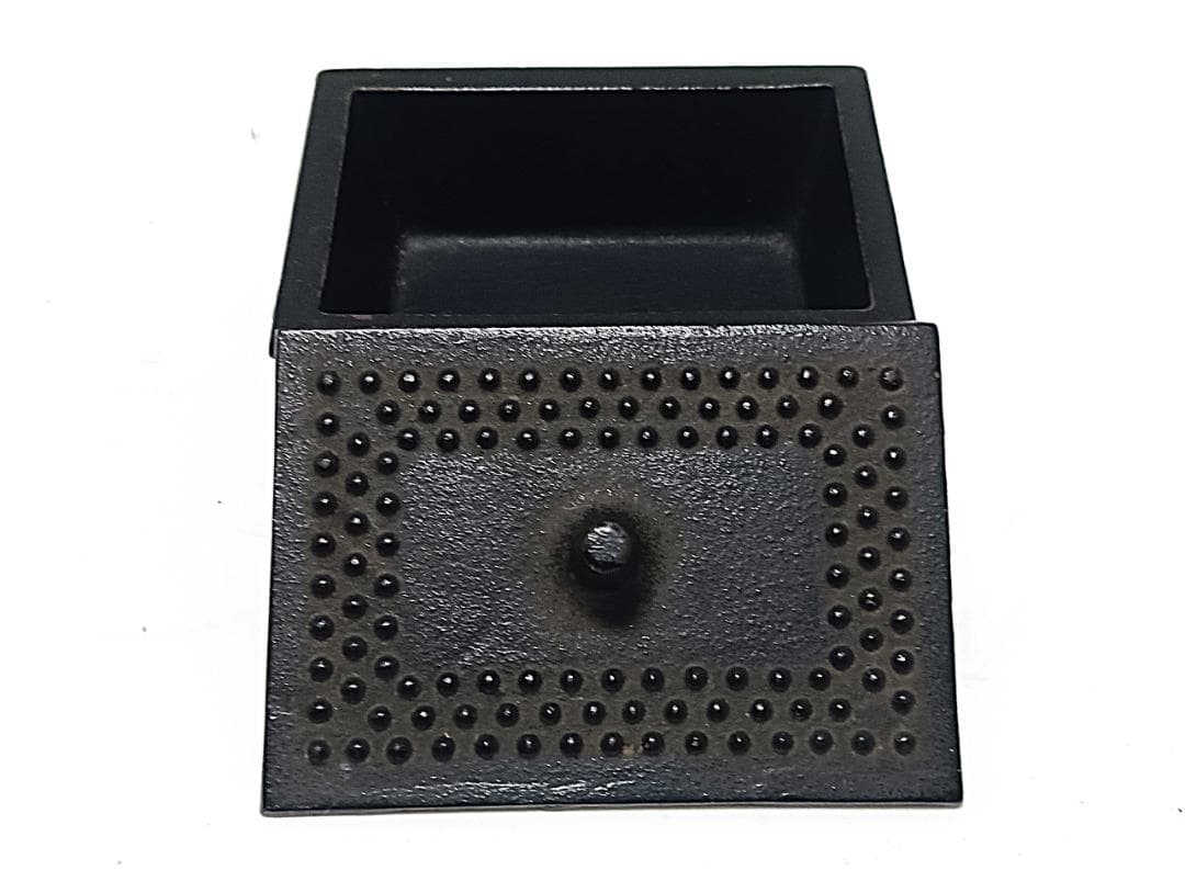 南部鉄器 岩鋳 煙草盆　灰皿　木製　木箱