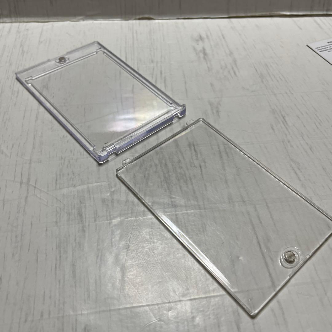 トレーディングカード 保管ケース 磁気接着 5個セット クリア