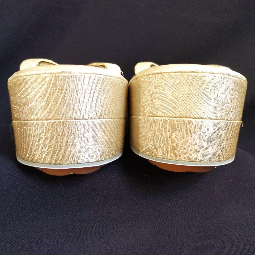 新品　和装草履バック　ゴールドフォーマル　結婚式新郎新婦母留袖　成人式振袖　木箱