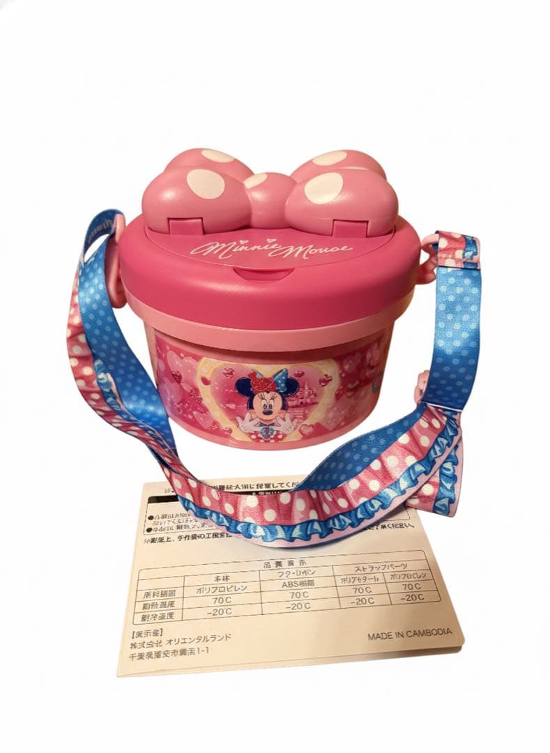 【未使用】ミニー　ポップコーンバケット　ファンダーランド　ディズニーパルパルーザ