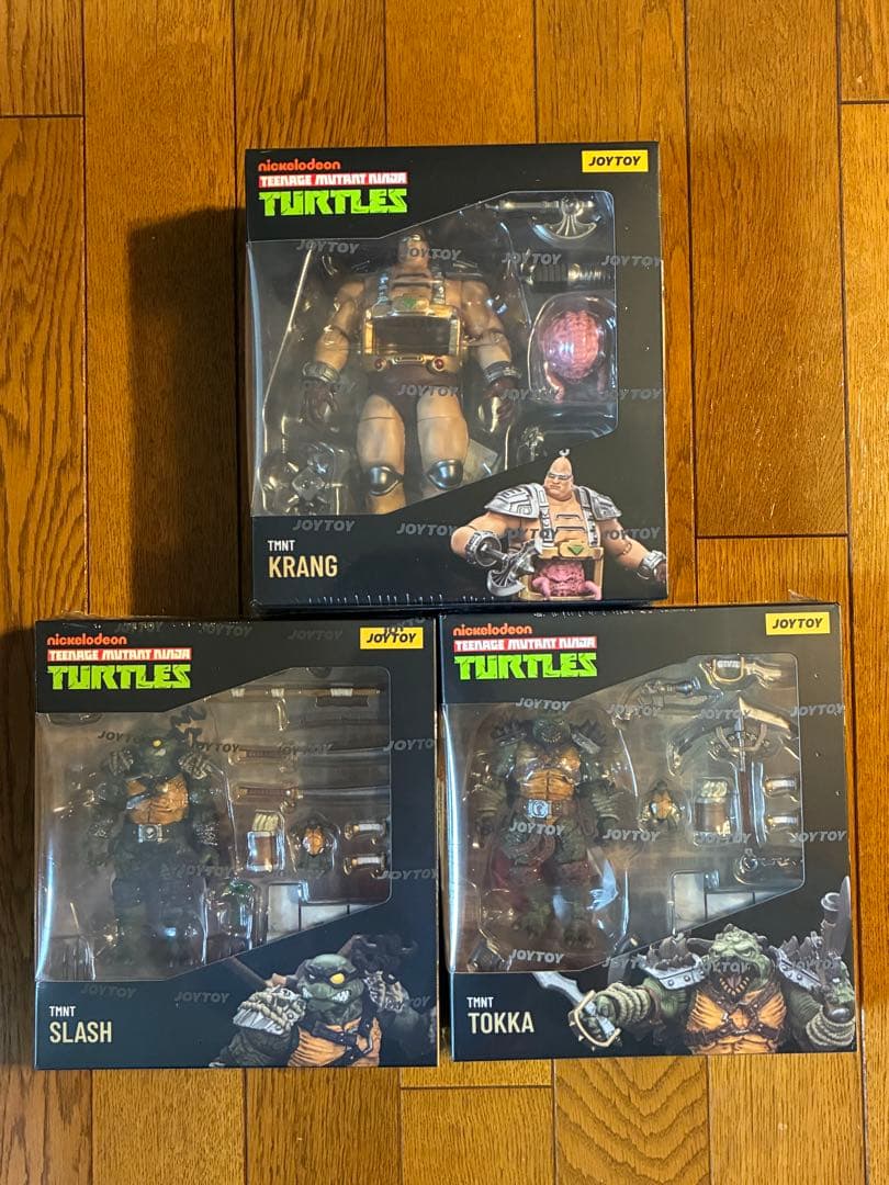 JOYTOY TMNT 1/18 クランゲ & スラッシュ & トッカ