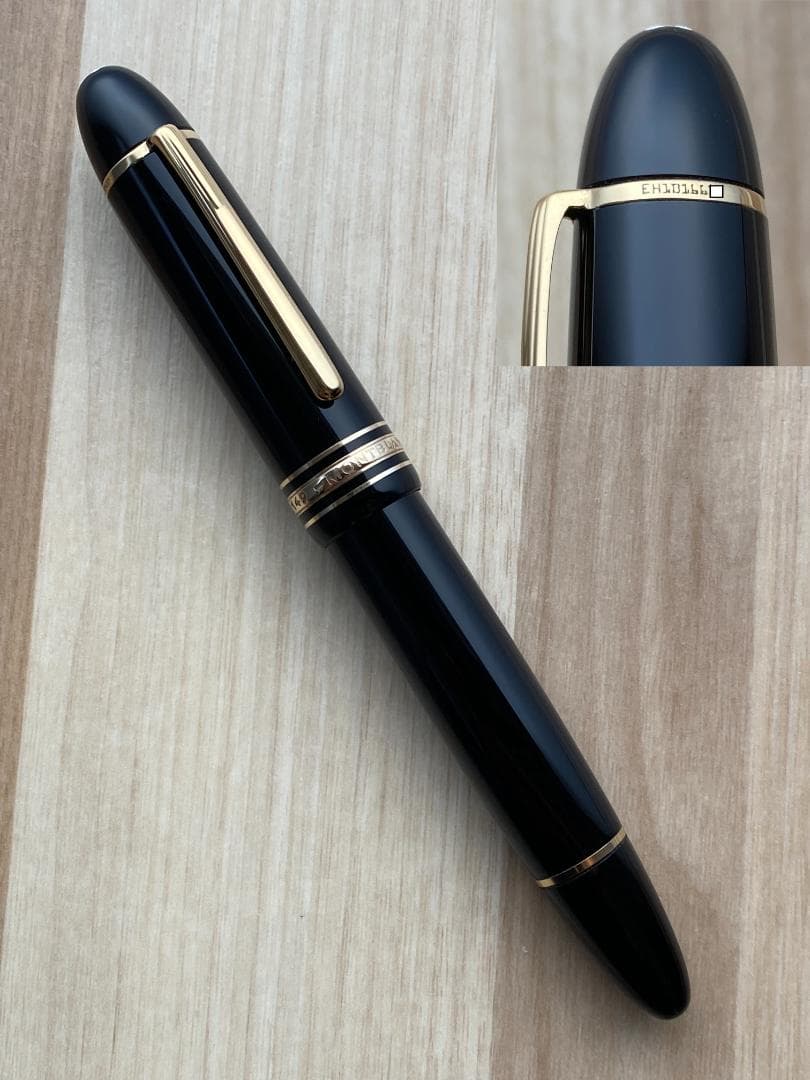 美品 モンブラン 149 18K (F) 細字 750 ゴールド 吸入式 万年筆