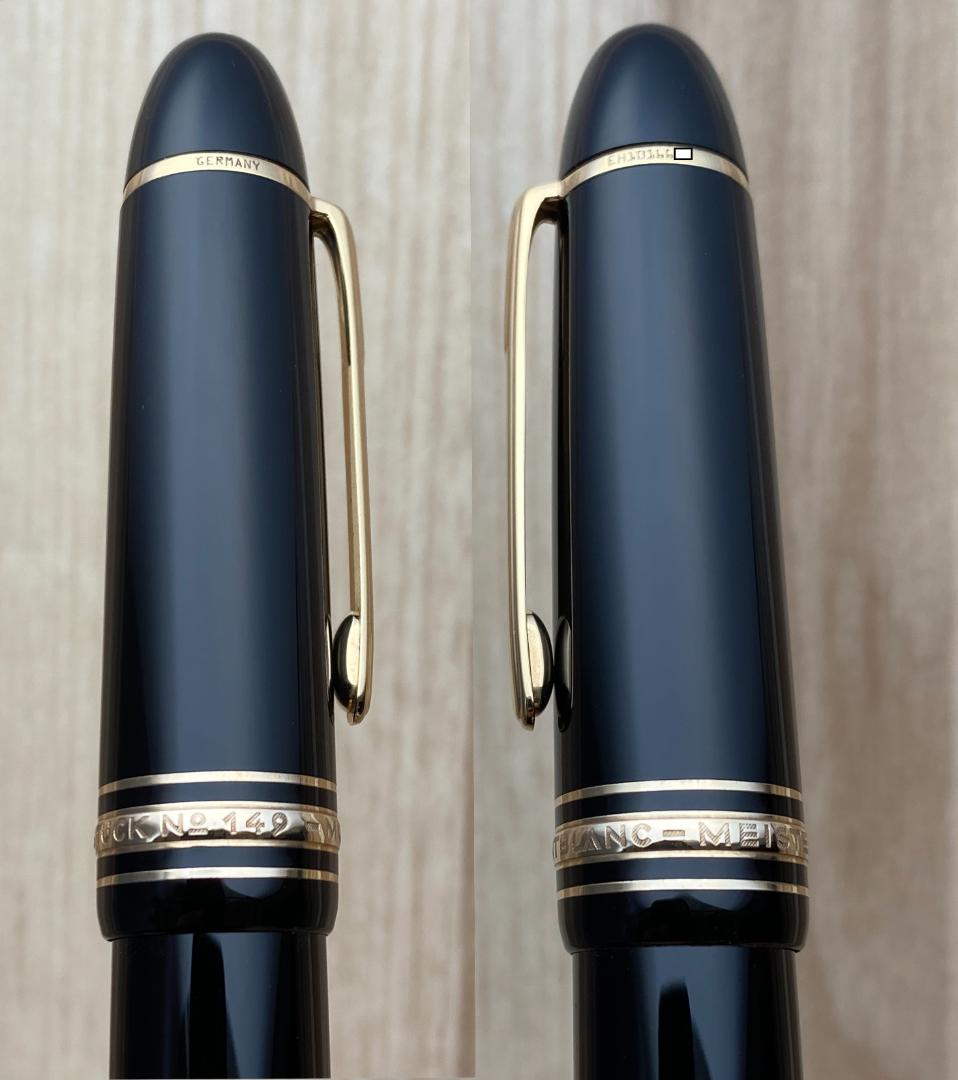 美品 モンブラン 149 18K (F) 細字 750 ゴールド 吸入式 万年筆