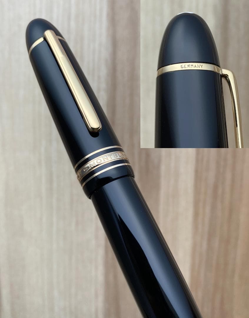 美品 モンブラン 149 18K (F) 細字 750 ゴールド 吸入式 万年筆