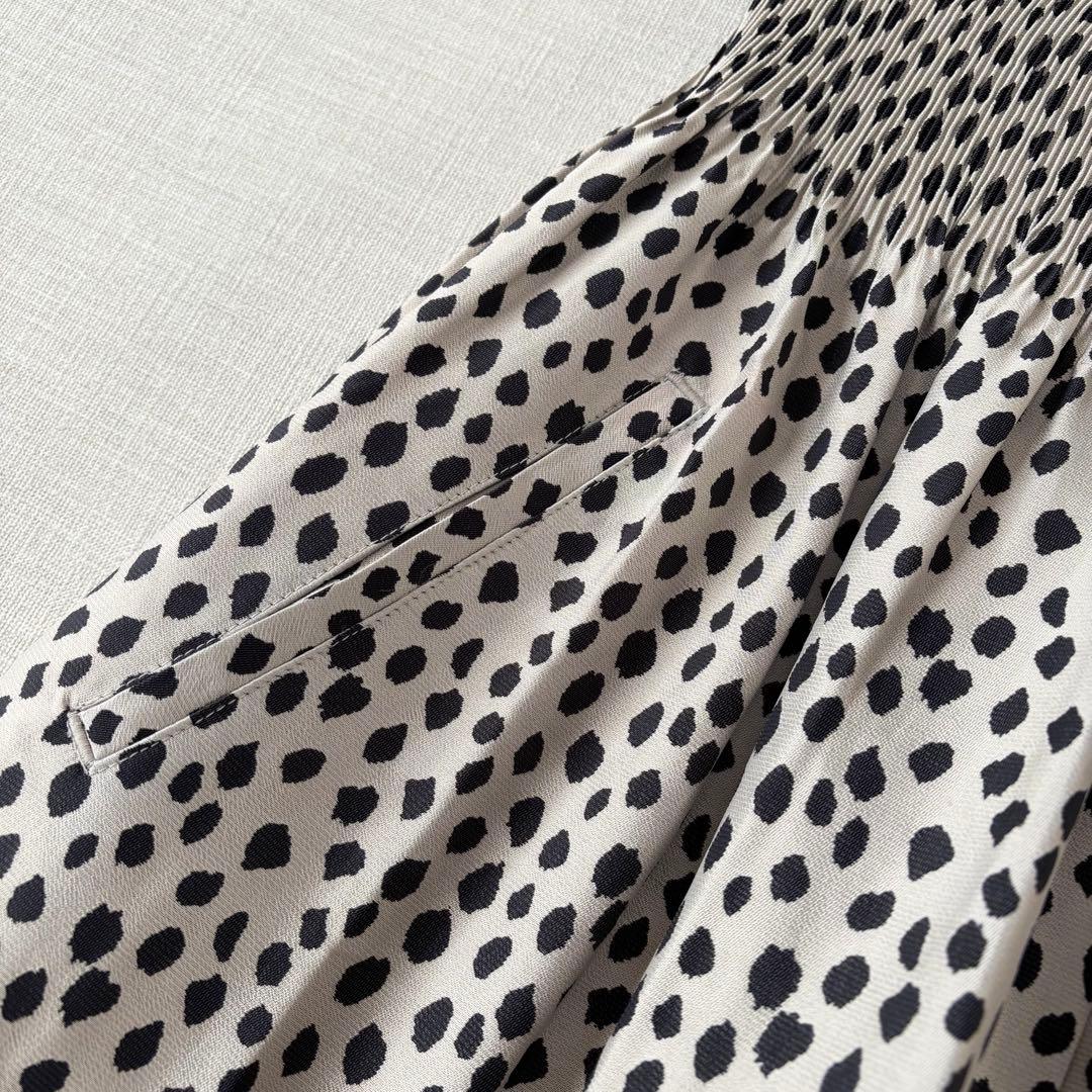 極美品✨ビアズリー 2023AW レオパードジャガードキュロットパンツ