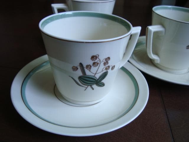 ロイヤルコペンハーゲン1950年代製小判草カップアンドソーサー3客