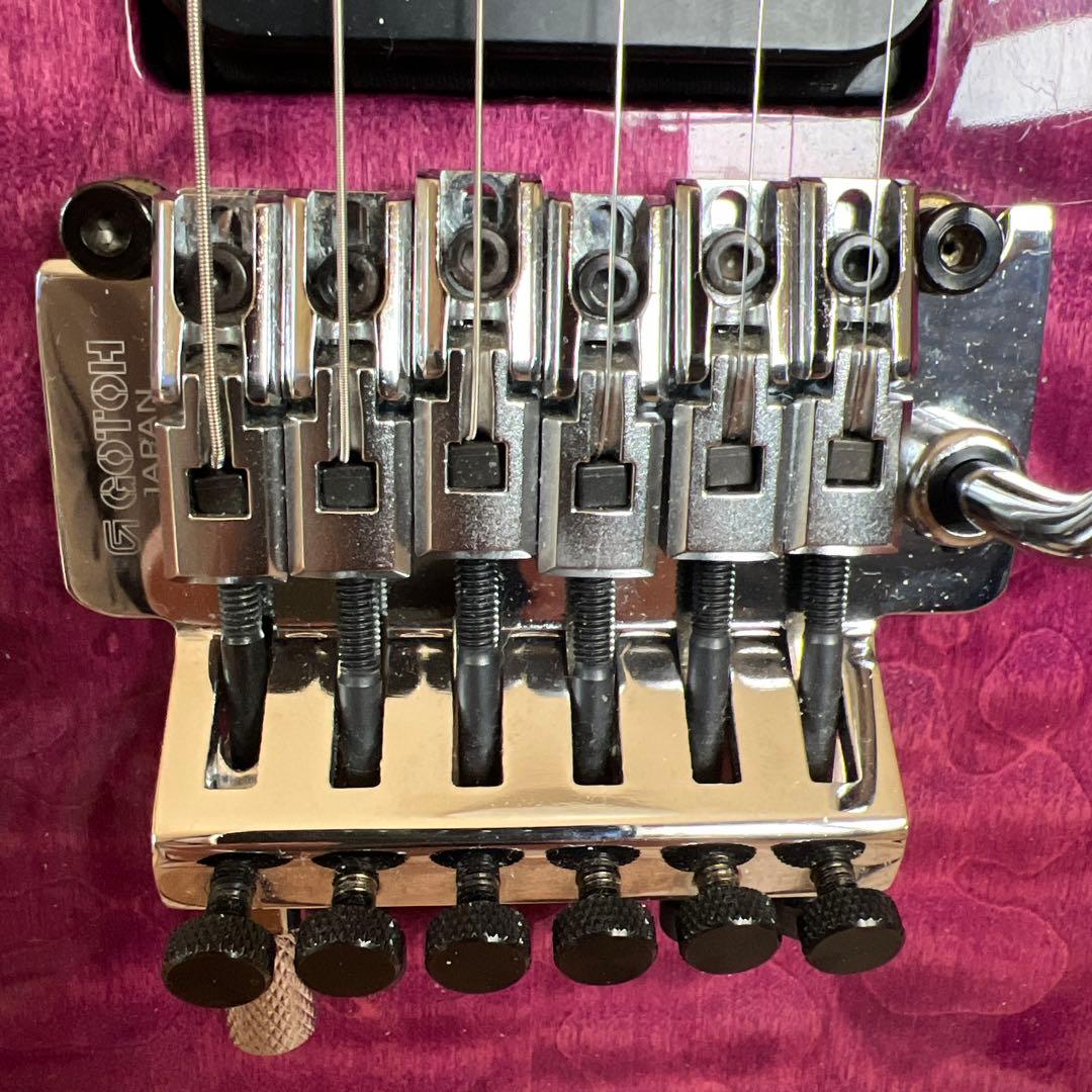 Sterling by MUSICMAN AX40パープルEVH風一部改造