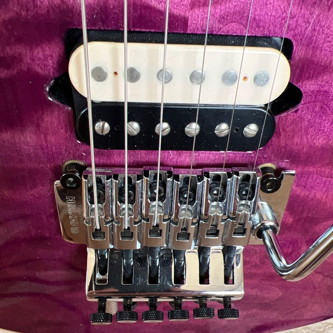 Sterling by MUSICMAN AX40パープルEVH風一部改造