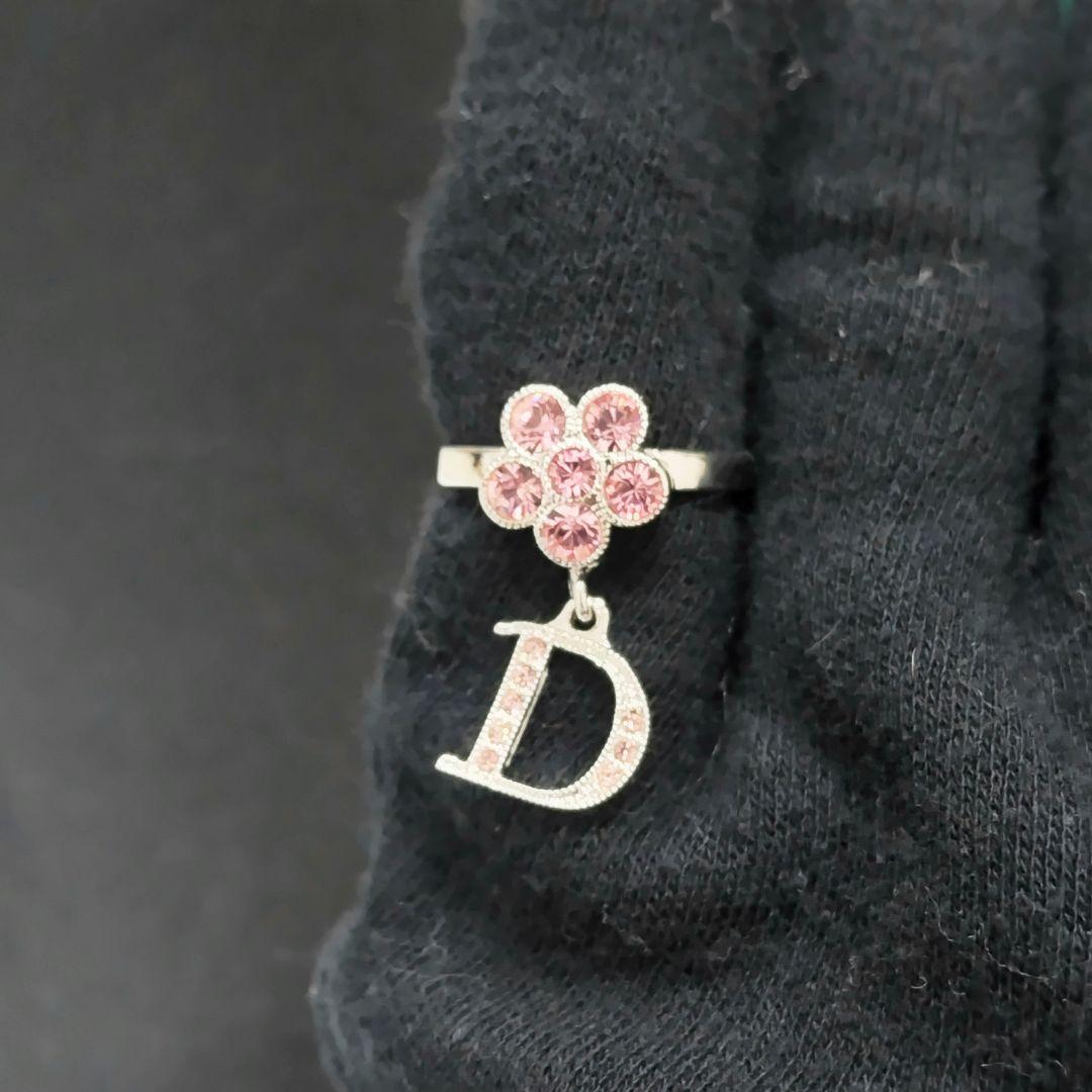 クリスチャンディオール リング 9号 指輪 フラワー ピンク