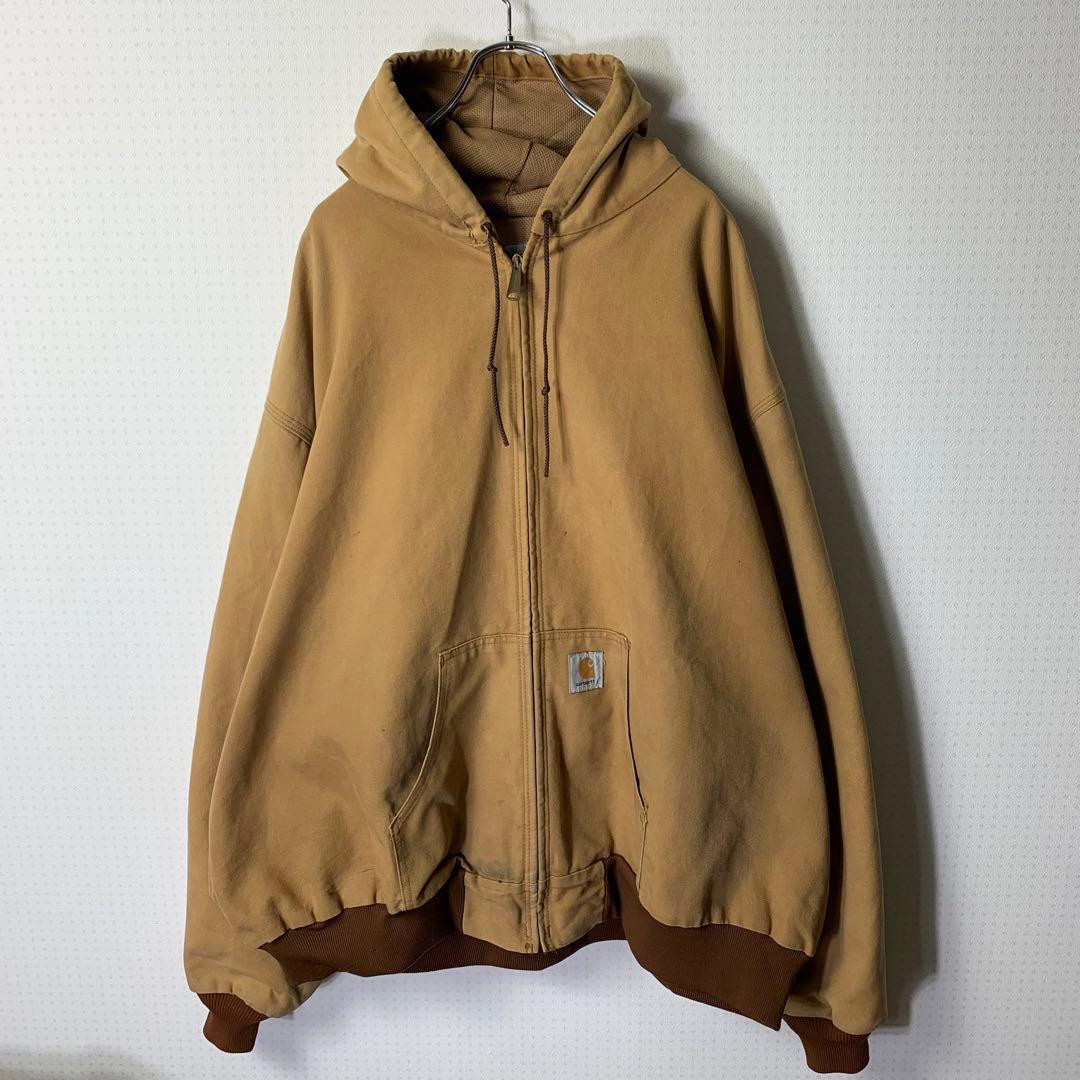 USA製 カーハート アクティブジャケット 6XL J03BRN ジップパーカー