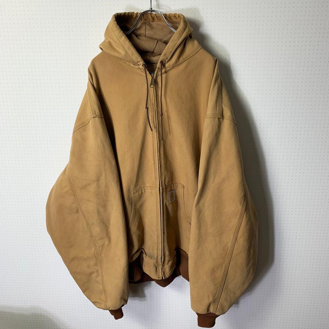 USA製 カーハート アクティブジャケット 6XL J03BRN ジップパーカー