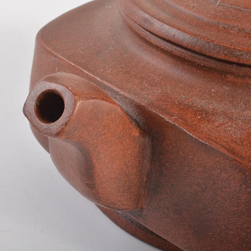 中国　除友泉製　紫砂　朱泥　急須　茶壷　N　6636