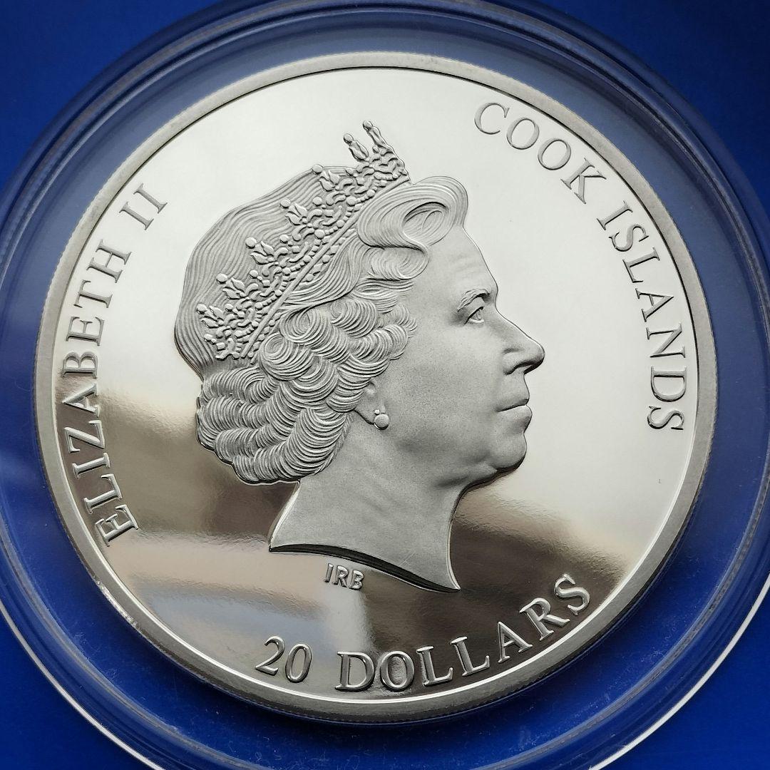 レダと白鳥（ルーベンス）20ドル3oz銀貨　2014年