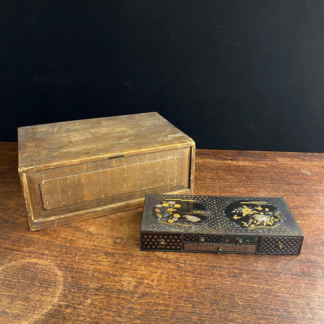 螺鈿箱　螺鈿細工