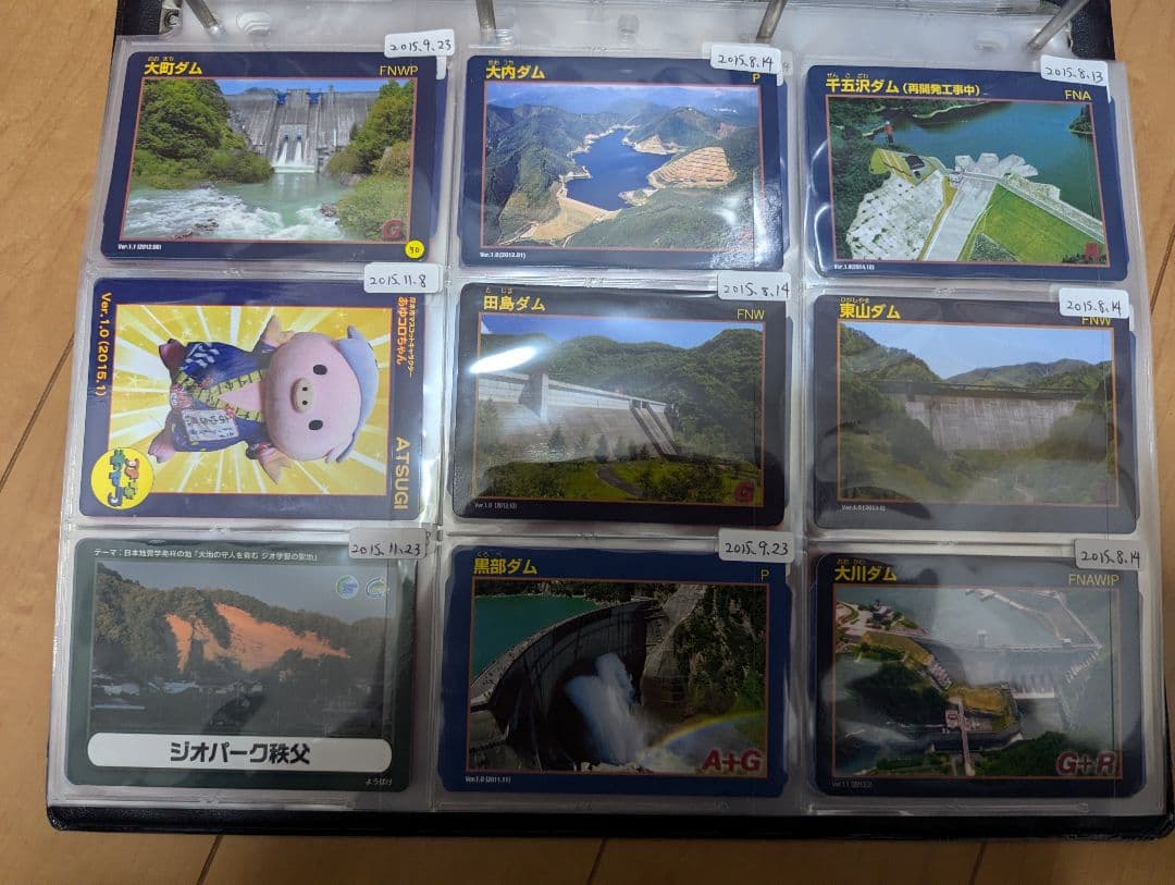 ダムカード 消防カード ロープウェイカード 橋カード 公共カード246枚セット