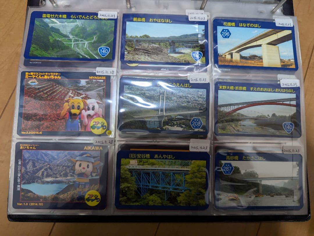ダムカード 消防カード ロープウェイカード 橋カード 公共カード246枚セット