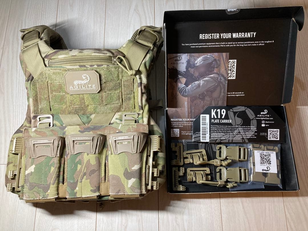 AGILITE K19 実物 プレートキャリア マルチカム アジライト