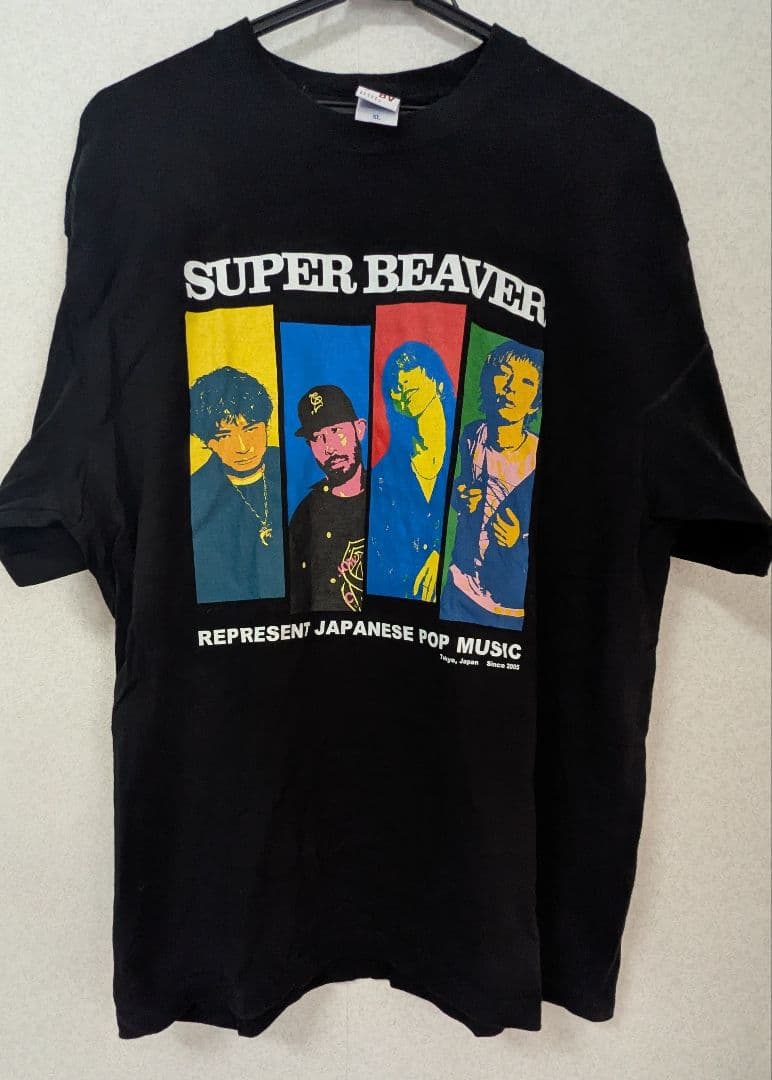 スーパービーバー Tシャツ ポップアート ブラック XL