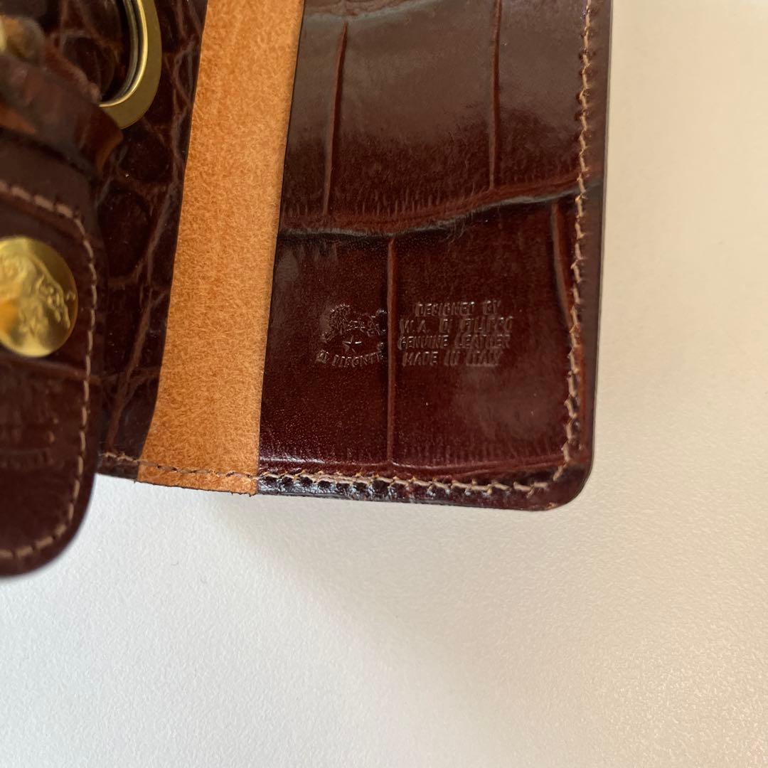 新品　IL BISONTE イルビゾンテ　キーケース　レザー　クロコ型押し　6連