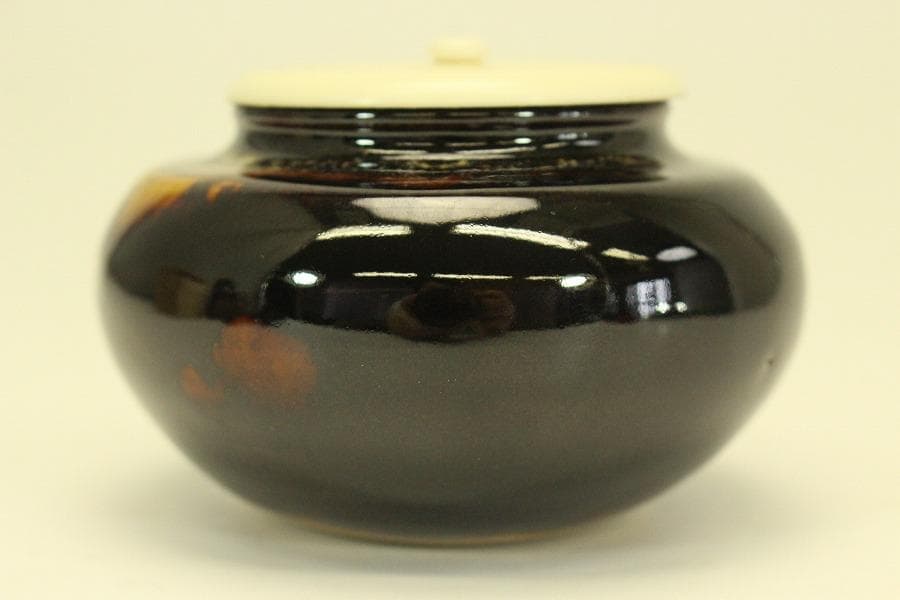 茶道具 大海 茶入 桶谷定一作 共箱(A780)