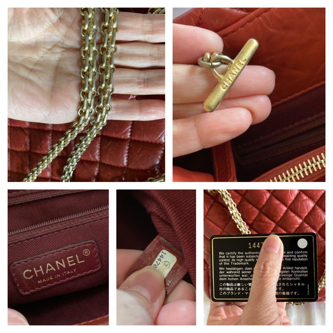 ちの様♡CHANEL マトラッセ　チェーントートバッグ　チェーンバッグ　レザー