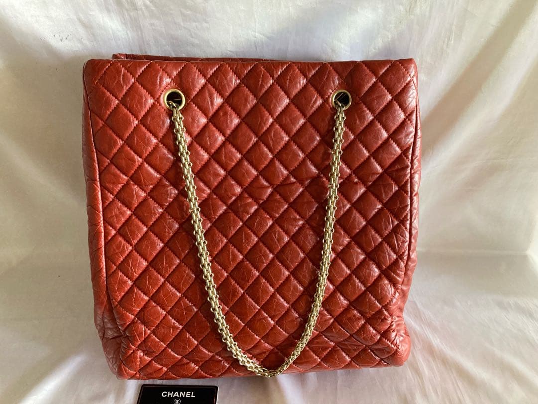 ちの様♡CHANEL マトラッセ　チェーントートバッグ　チェーンバッグ　レザー