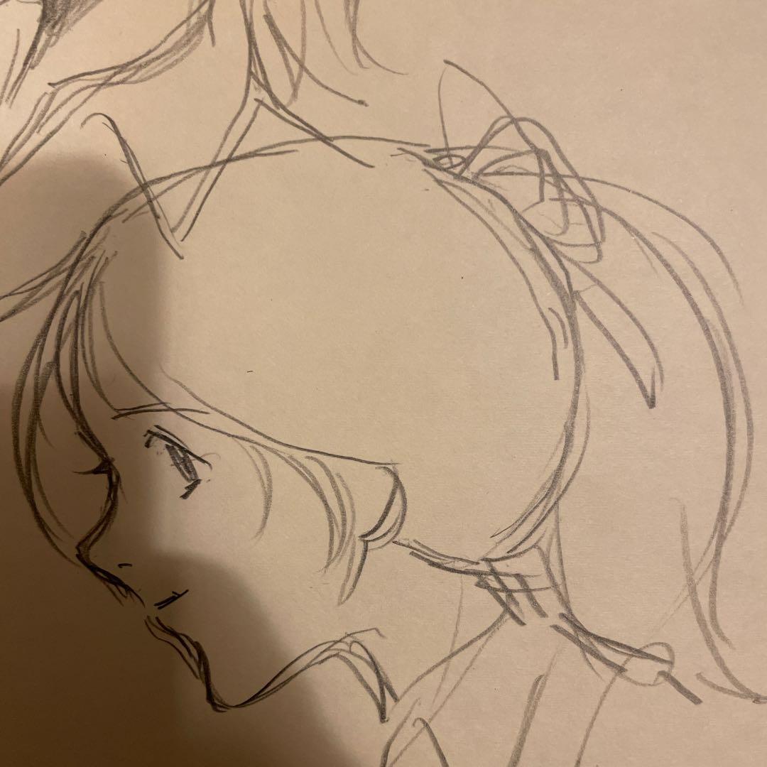 日本アニメーション　イラスト　スケッチ　直筆