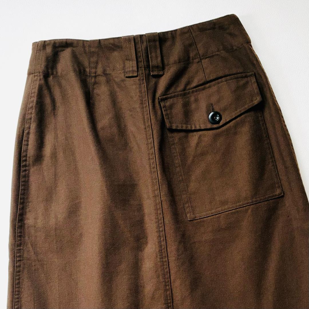 マーガレットハウエル MHL ワークウェア コットン ツイル スカート