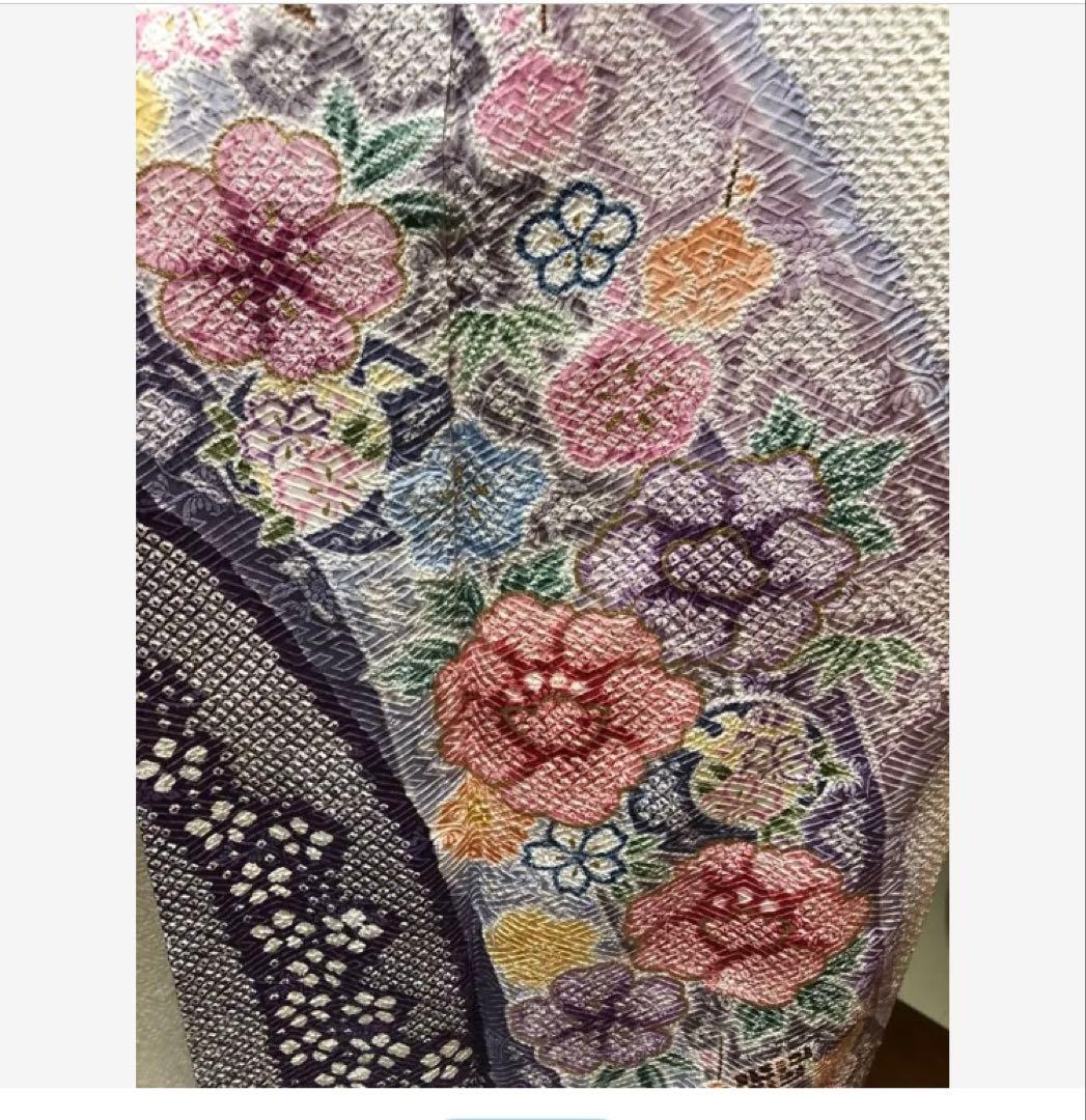 関芳謹製　正絹　総絞り