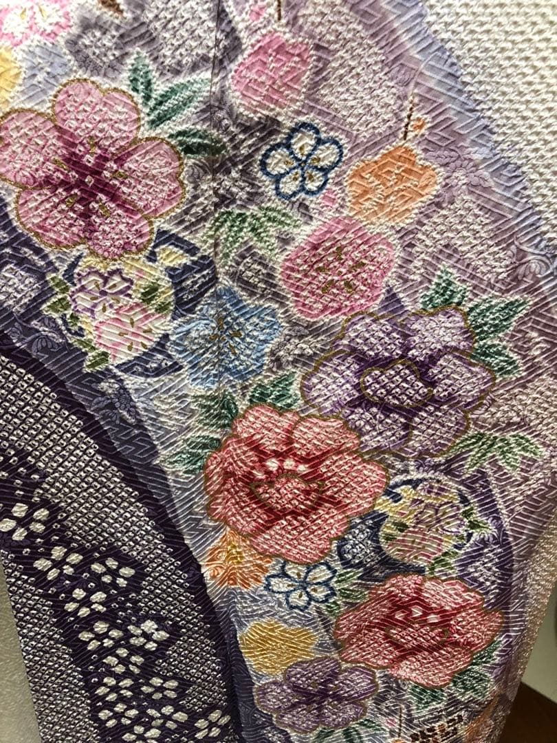 関芳謹製　正絹　総絞り