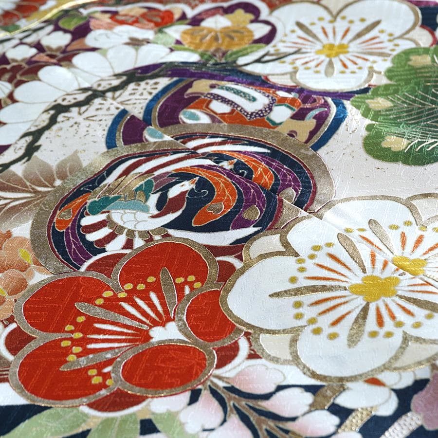 専用　ご予約商品　振袖　襦袢　オーダー仕立て　正統派　古典紋様　白地　成人式