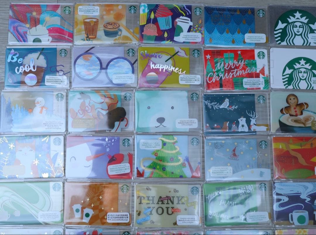 スタバカード まとめ売り セット 海外 桜 花火 サイレン 旧ロゴ 動物