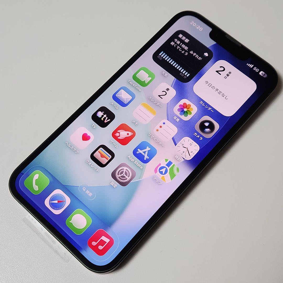 iPhone 13 128GB SIMフリー グリーン　バッテリー100%