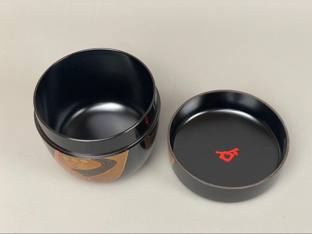 村田宗覚作 誰袖蒔絵 大棗 茶道具 共箱共布付 漆芸 茶器 塗師 利休棗 蜻蛉