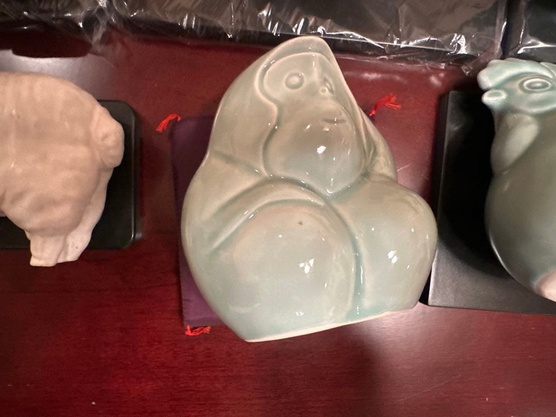 干支　陶器製　置物セット　フルセット