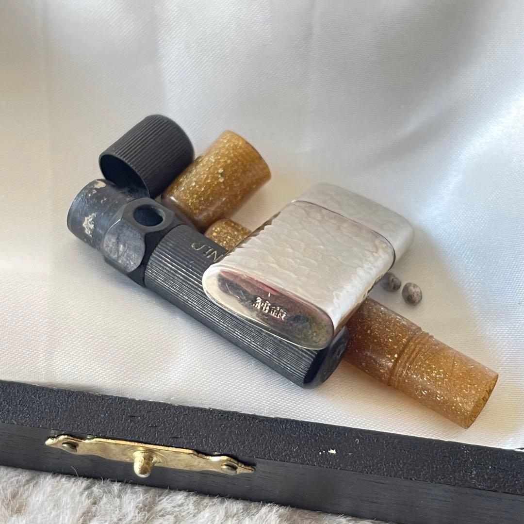 純銀　仁丹ケース　三点セット