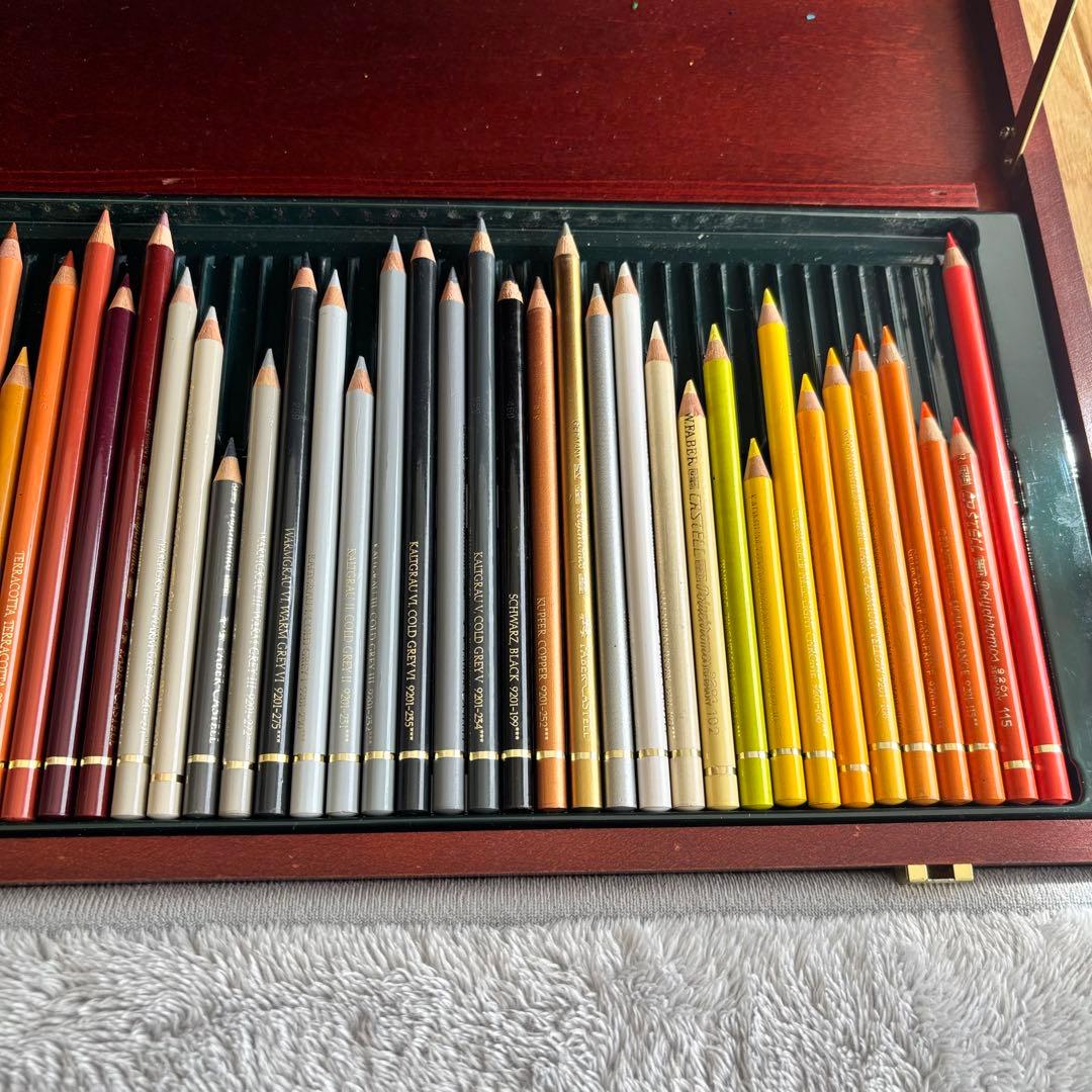 FaberCastellファーバーカステル ポリクロモス 木箱入 78本 美品