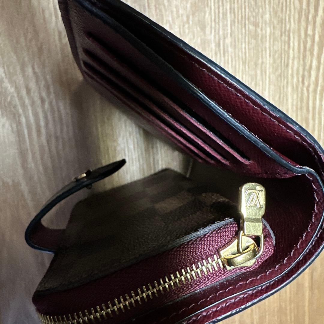 Louis Vuitton 二つ折り財布 ブラウン/ワインレッド