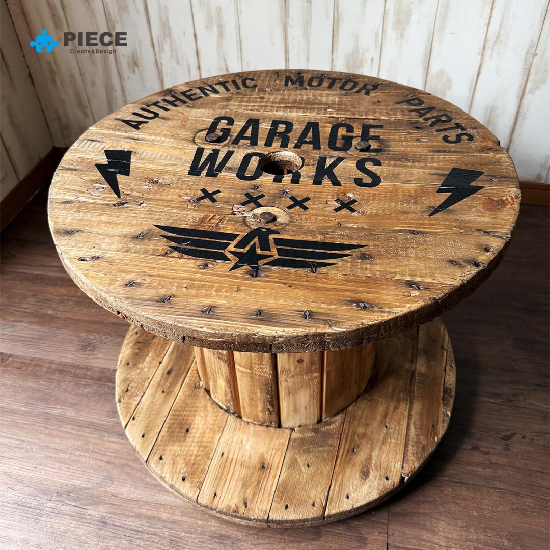 テーブル インダストリアル ケーブル ドラム アメリカン GW-A【受注製作】