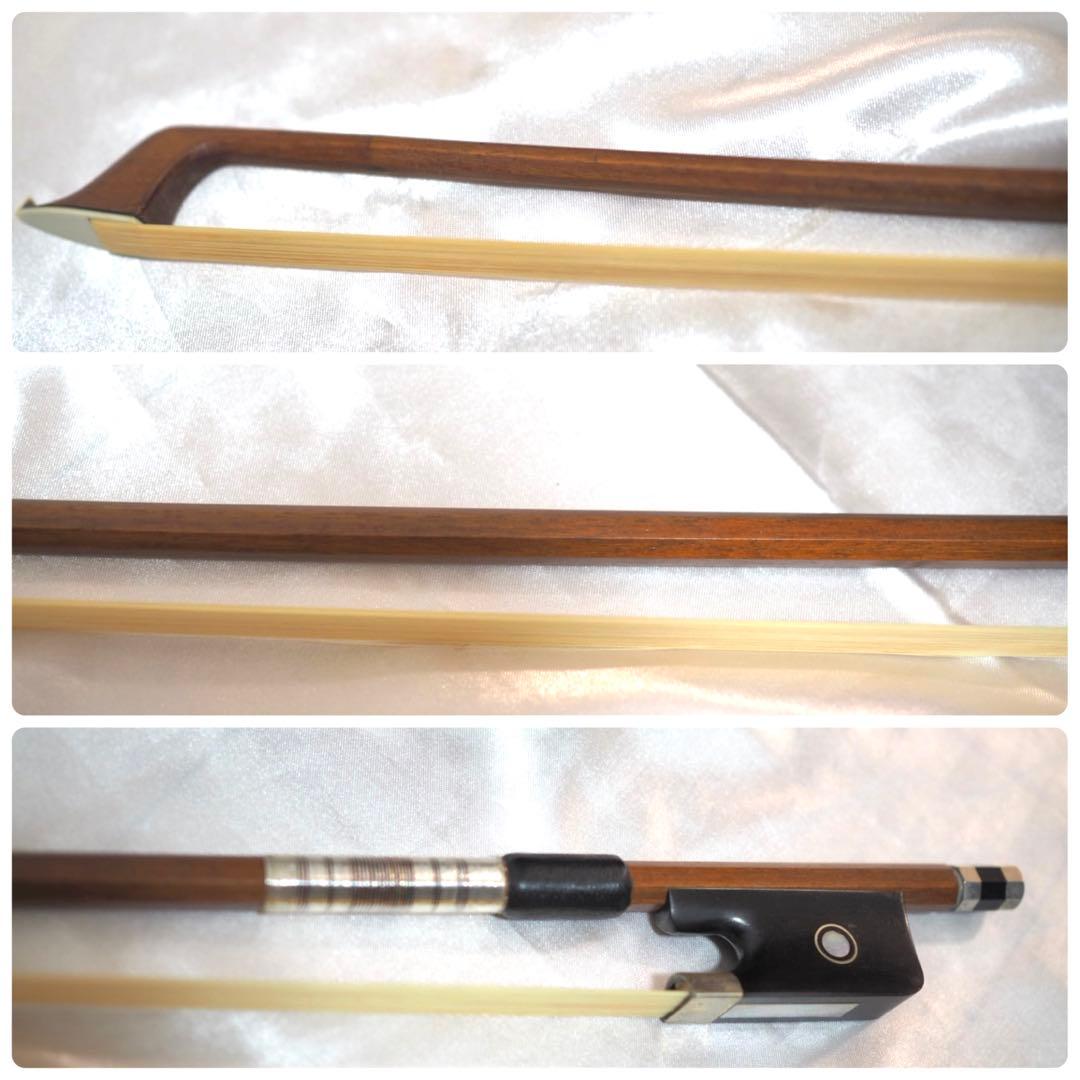 メーカー不明 チェロ 4/4 虎杢 弓 ソフトケース付き