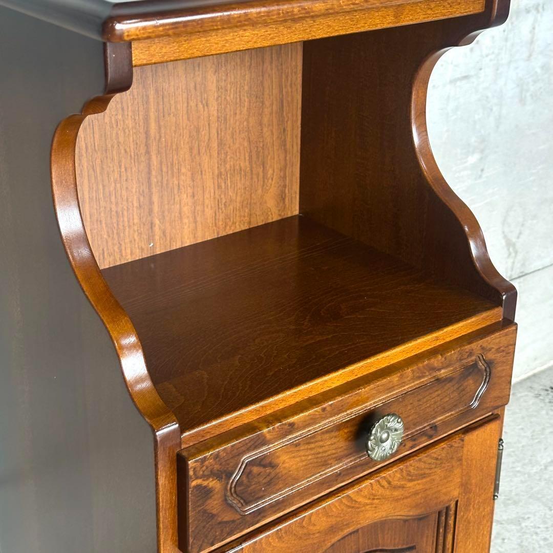 ✿Karimoku✿カリモク コロニアル 花台 収納棚 レトロモダン家具