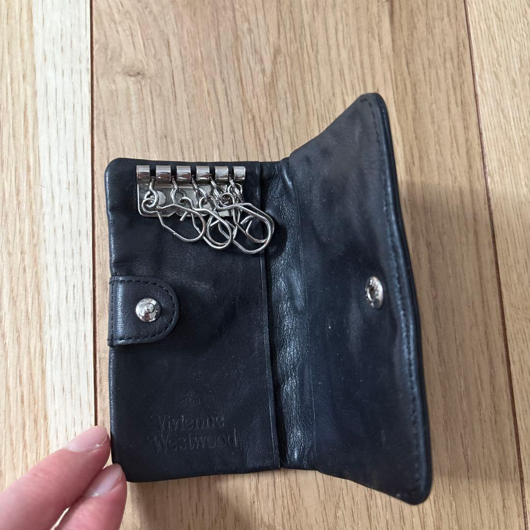 Vivienne Westwood レザー ダブルファスナーキーケース
