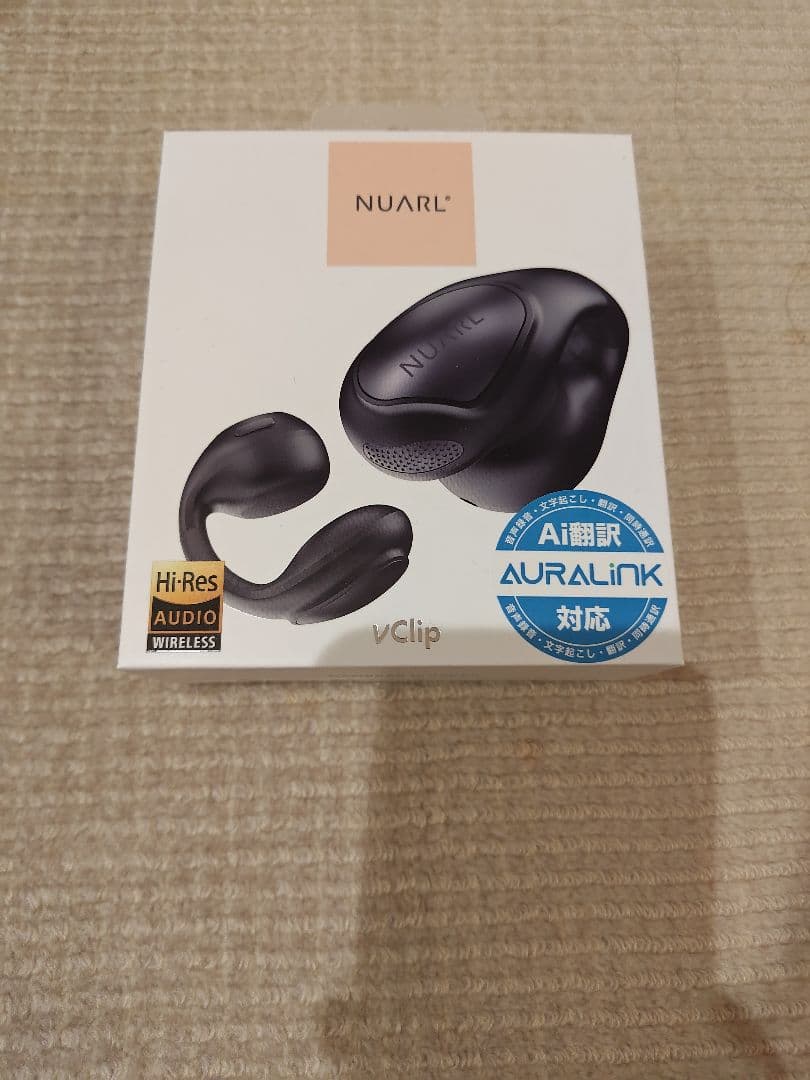 NUARL νclip ワイヤレスイヤホン デュアルドライバー イヤーカフ