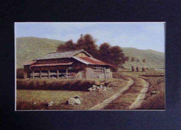 吉田伊佐、【郷】、希少な額装用画集より、新品額装付、状態良好