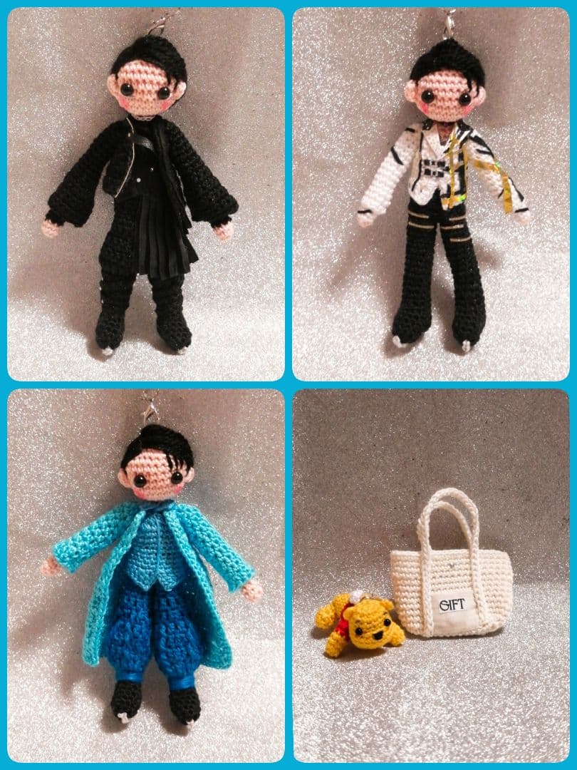 〈専用ページ〉✿✿スケートの男の子、ハンドメイドあみぐるみストラップ✿