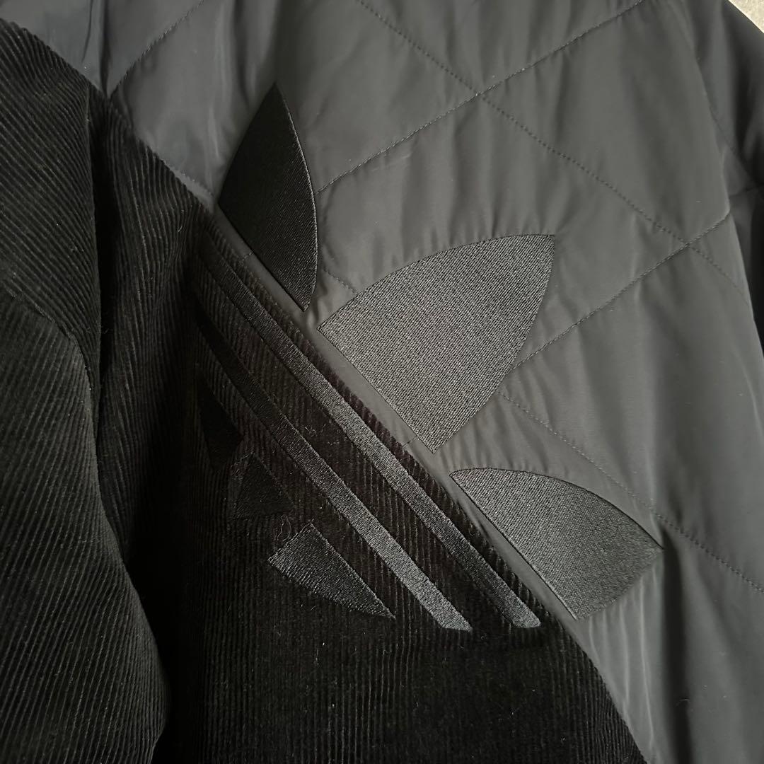 R*7様 希少　アディダス　ボンバージャケット　ナイロン　コーデュロイ　刺繍　ブ