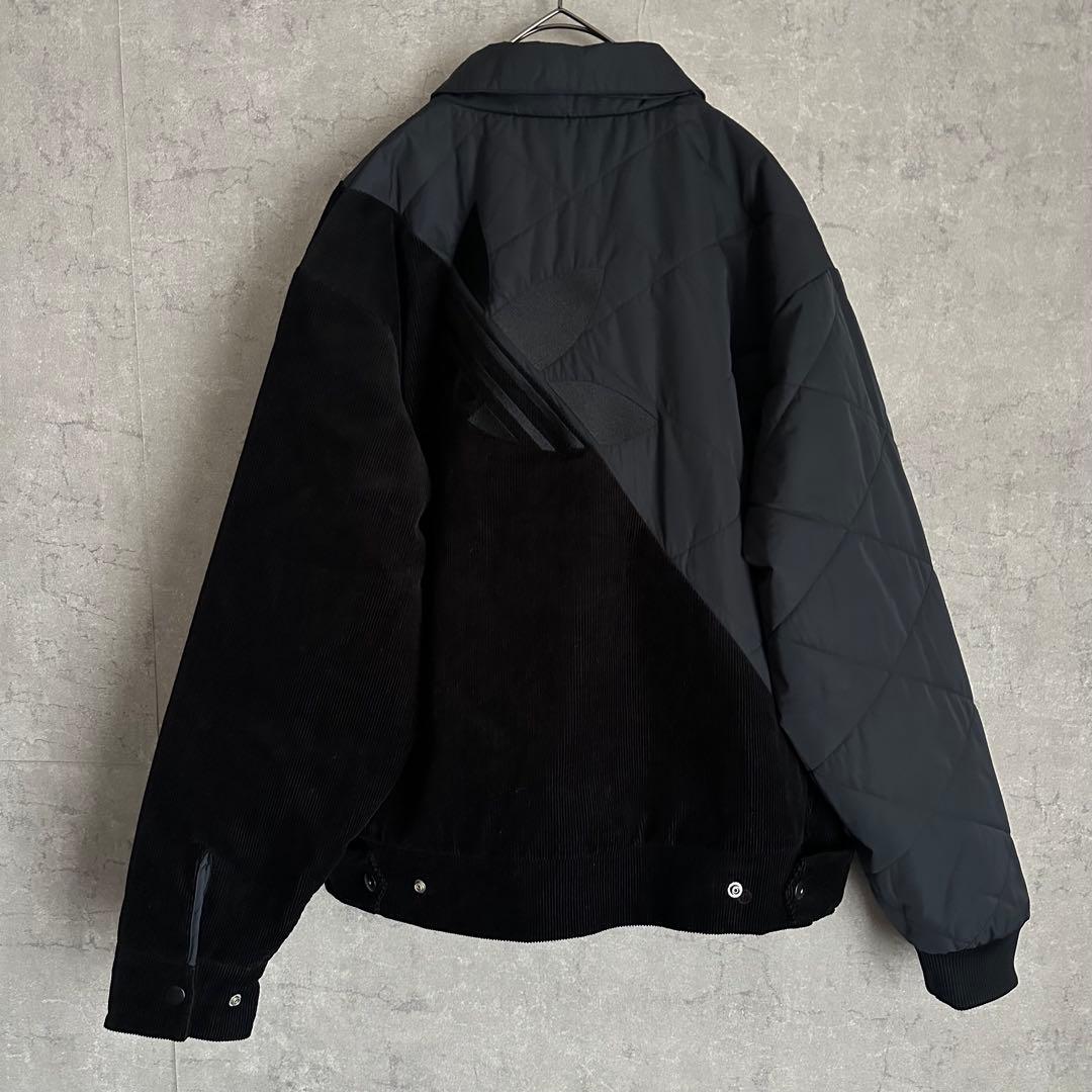 R*7様 希少　アディダス　ボンバージャケット　ナイロン　コーデュロイ　刺繍　ブ