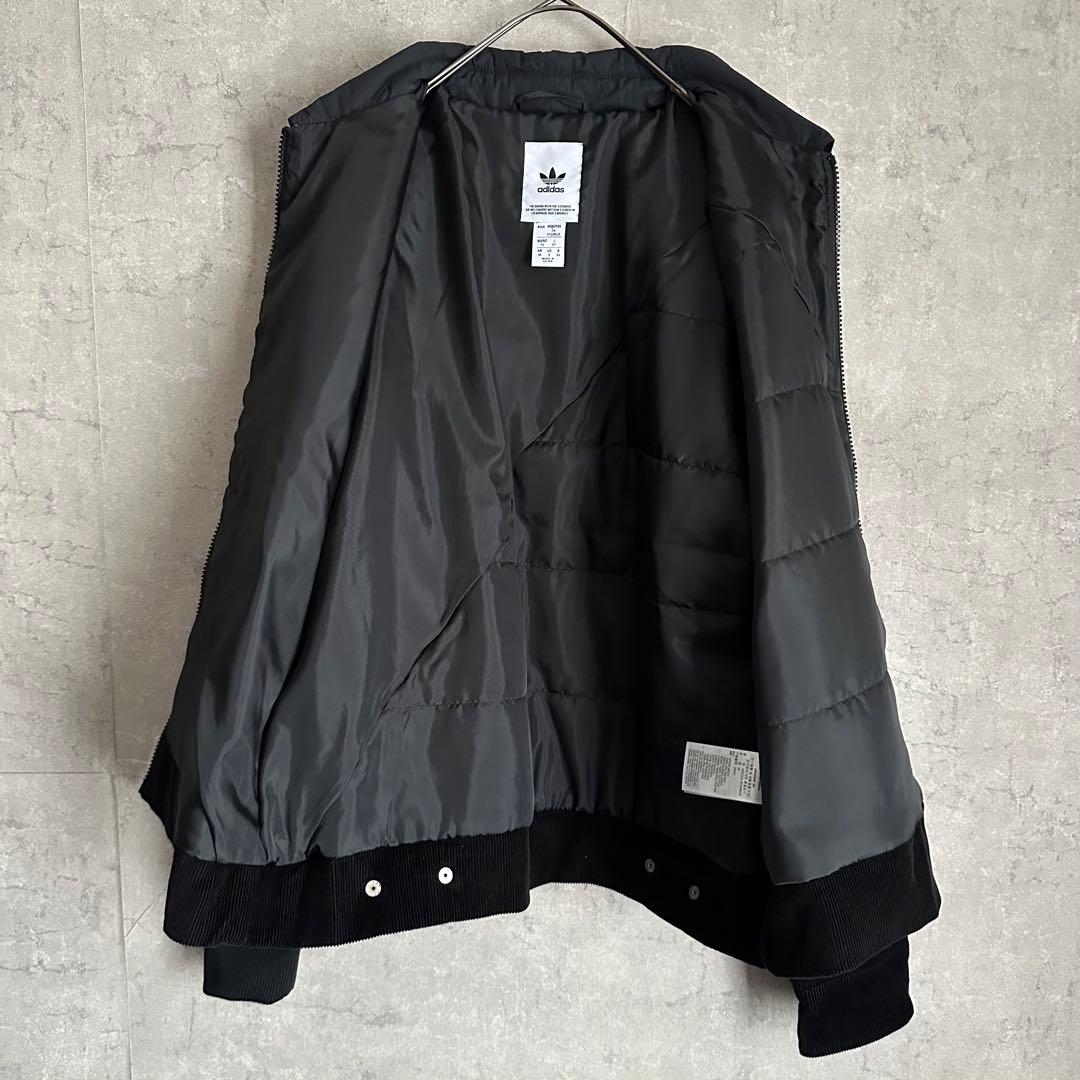 R*7様 希少　アディダス　ボンバージャケット　ナイロン　コーデュロイ　刺繍　ブ